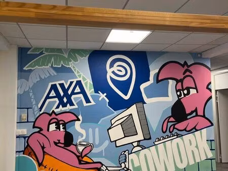 bureau dans espace coworking à bastia