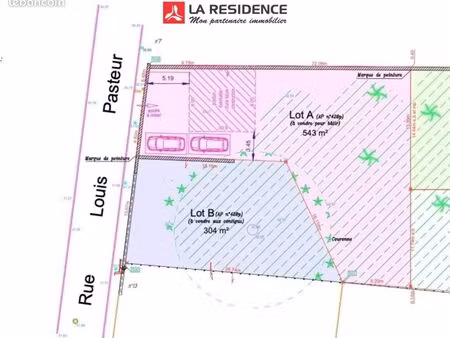 terrain 847 m² les mureaux