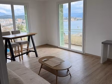 t3 meublé 70 m² – vue mer – dernier étage – ajaccio st paul
