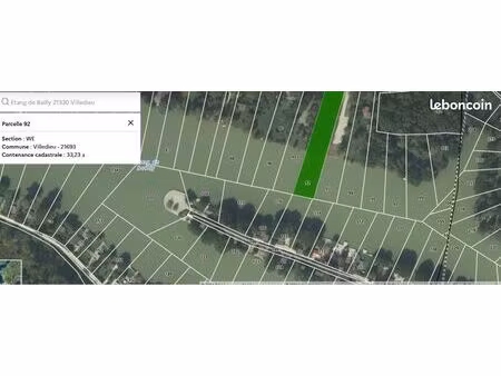 terrain de loisir-pêche nature de 3 030 m² à villedieu 21