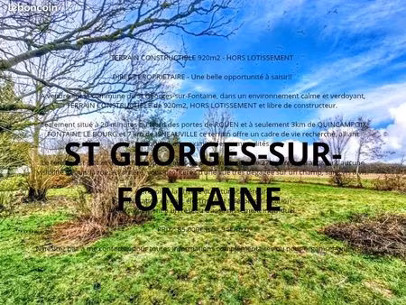 terrain a bâtir 920 m2