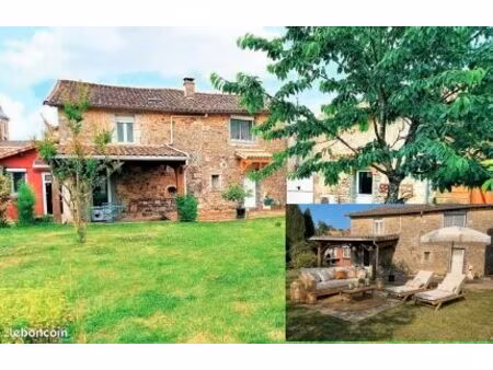 maison en pierre 152 m² + dépendance rénovée 42 m² – terrain 630 m²