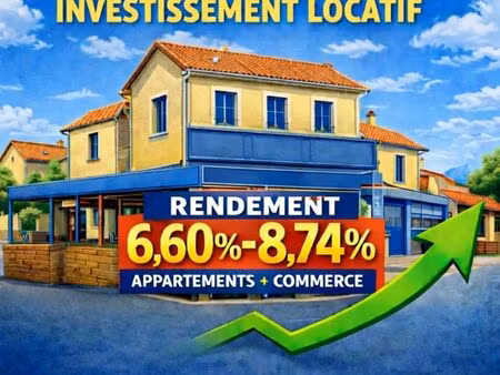 immeuble de rapport (380 m²) comprenant habitations et commerce