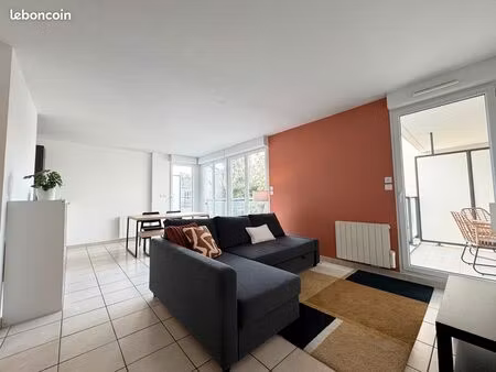 t2 lumineux 51m2 + grande terrasse - montchat