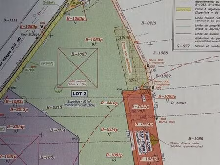 terrain 921 m² st paul sur isere