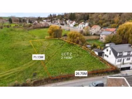 terrain de 2.190  m² : construisez la maison de vos rêves !