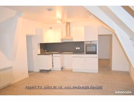 f3 en duplex centre de loué 72