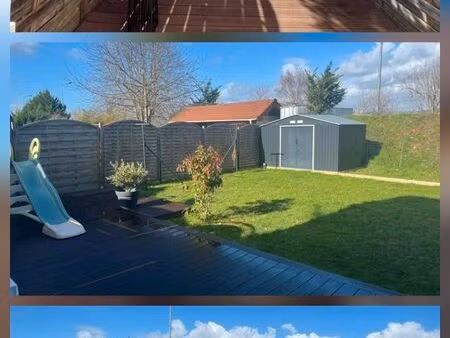 ? maison 85 m² – 3 ch – jardin – box 2 places – proche gare