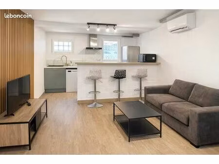 duplex meublé rénové – maisonnette avec entrée indépendante – cour privative – 53 m² au so