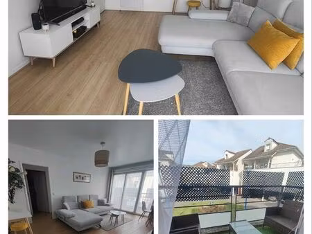 location appartement meublé t2 / f2 refait neuf avec balcon garage et place