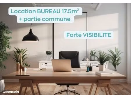 bureau professionnel indépendant – 17 5 m² – visibilité – wifi inclus – st-denis-la-chevas