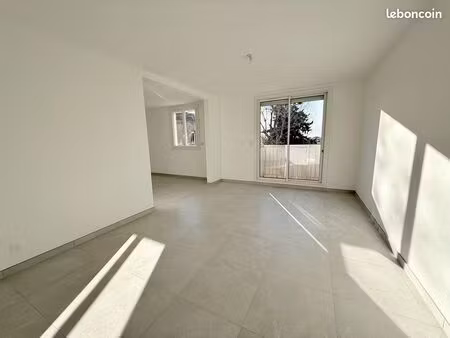 magnifique t3 80 m² refait à neuf – séjour 43 m² – balcon – rognac