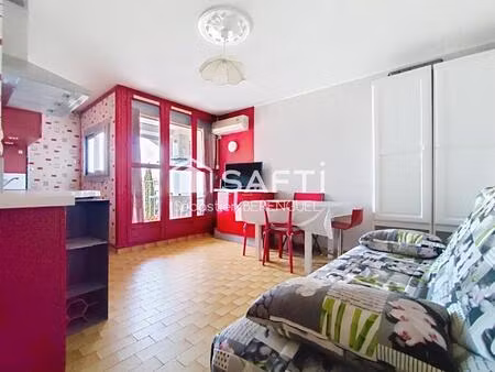 appartementdeux pieces cap d'agde  loggia  parking  meublé équipé