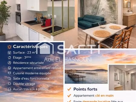 studio neuf – a proximite de l’étang de thau – rendement locatif jusqu’à 8 000 €/an !