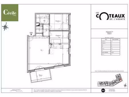 location appartement 3 pièces à caen (14000) : à louer 3 pièces / 72m² caen