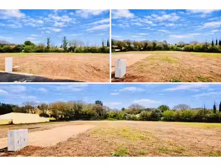 vente terrain constructible 500 m2 plat et viabilisé envi