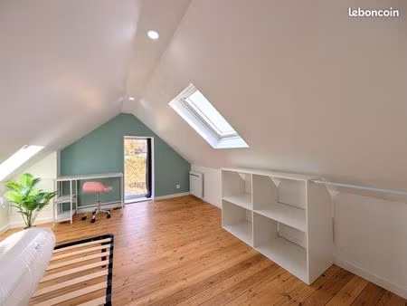 maison non mitoyenne meublée t3 + jardin