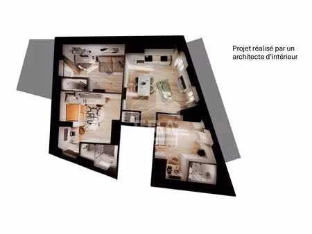 appartement t3 / t4 à créer entièrement 53 m² sur château arnoux idéal investisseur