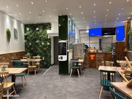 restaurant clé en main 90m² — vente fonds ou location — roubaix centre