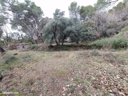 très beau terrain non constructible d’un hectare vue mer avec ruine et droit d’eau d’un pu