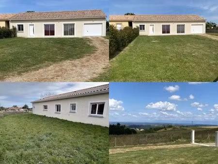 maison de 105m2 récente de 2022 + 20m2 de garage sous garantie décennale  de plain-pied  a