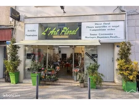 fleuriste  fonds de commerce 120 m² bourg-saint-andéol