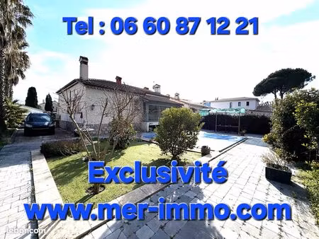 exclusivité maison mandelieu cottage 3/4p 90m² sur terrain 637m² piscine à rénover