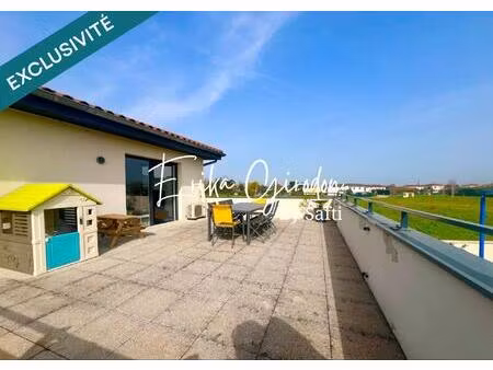 exceptionnel t4 en dernier étage avec terrasse xxl et garage