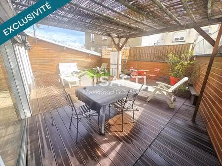 superbe appartement atypique de 116 m² avec exceptionnelle terrasse de 52 m² plein sud
