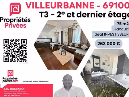appartement villeurbanne 3 pièce(s) 71.88 m2
