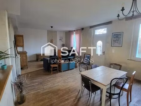 maison avec sous sol intégral  grande pièce de vie cuisine ouverte  dépendance et garage