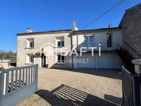 maison familiale+ t3 loué – 20 min cognac  30 min angoulême