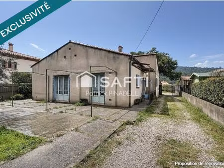 maison plain-pied 4 faces  4 chambres  salon  cuisine le tout sur une parcelle de 1005 m²