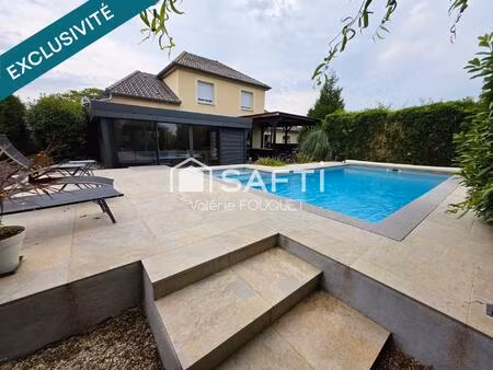 maison familiale avec piscine et véranda – nouillonpont