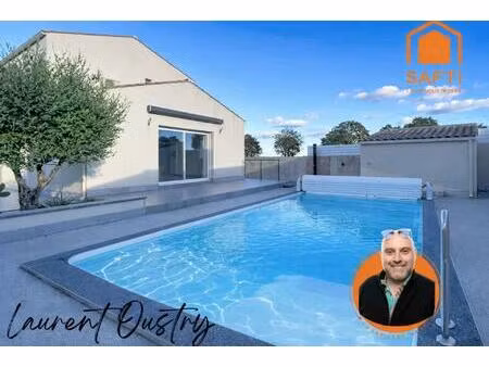 à 3 min de pézenas : superbe villa moderne avec piscine et pièce de vie de 56 m²