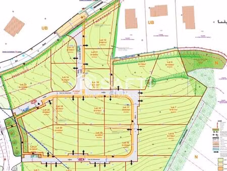 coup de cœur – terrain viabilisé 395 m2 – école à pied – ensoleillement idéal