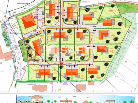 vente terrain 1400 m² cressin-rochefort (01350)