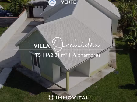 vendre villa individuelle t5 sainte-anne  quartier riche