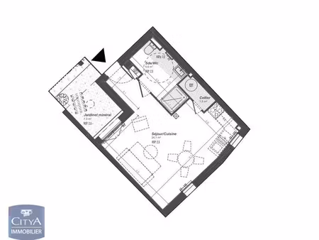 appartement à louer 1 pièce 31.2 m² - la rochelle (17) - 573€