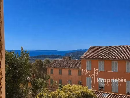 a vendre appartement bormes les mimosas village duplex vue mer