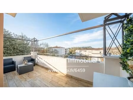 référence : 6459-jan - appartement 3 pièces à aix-en-provence (13100)+ box+ cave + terrass