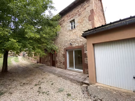 maison en pierre avec terrain et garage