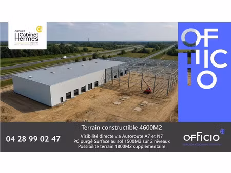 local 550m2 avec parcelle de 4660m²