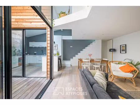 loft en rez-de-chaussée avec terrasse et grand garage