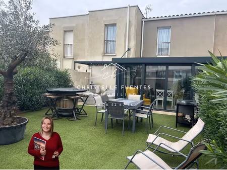 hérault - mèze (34140) - maison mitoyenne - 4 pièces - 105 m² - terrain 191 m² - garage