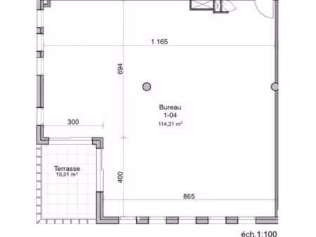 location bureau 1 pièce 145 m² à montpellier (34000)
