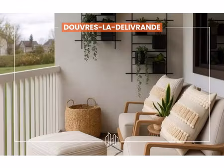 vente appartement neuf 3 pièces 74m2 douvres-la-délivrande - 273900 € - surface privée