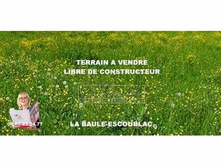vente terrain à la baule-escoublac escoublac (44500) : à vendre / 556m² la baule-escoublac