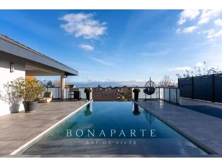 divonne-les-bains - magnifique villa contemporaine avec piscine et vue mont-blanc
