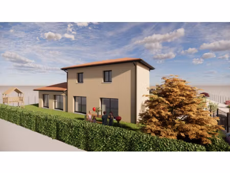 villa genas secteur azieu  112m2 habitables  jardin environ